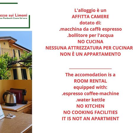 La Terrazza Sui Limoni - Suite Degli Ospiti - Mare, Escursioni A Piedi O Bike, Falesie Per Arrampicate Cisano sul Neva Extérieur photo